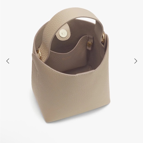 Cuyana Beige Mini Linea Bucket Bag - Picture 3 of 16